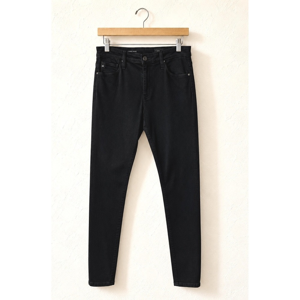 AG Adriano Goldschmied Farrah Skinny Ankle Jeans Women 28 Black High Rise Denim